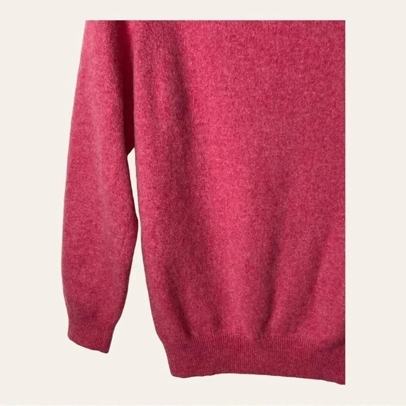0239W. CASHMERE CLUB ROOM 100% CASHMERE SWEATER BUBBLE GUM‎ PINK IN COLOR - Picture 10 of 11